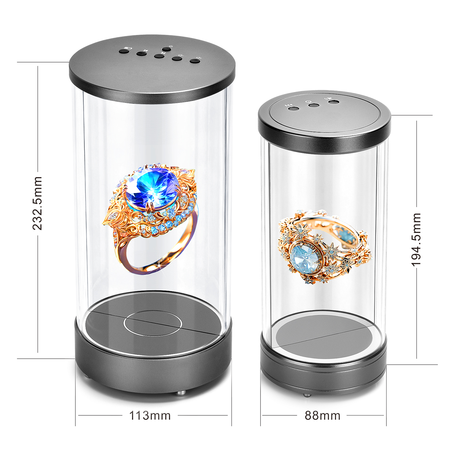 New Wholesale Desktop 7 Inch AI Holographic Box 3D Hologram Cylinder Box