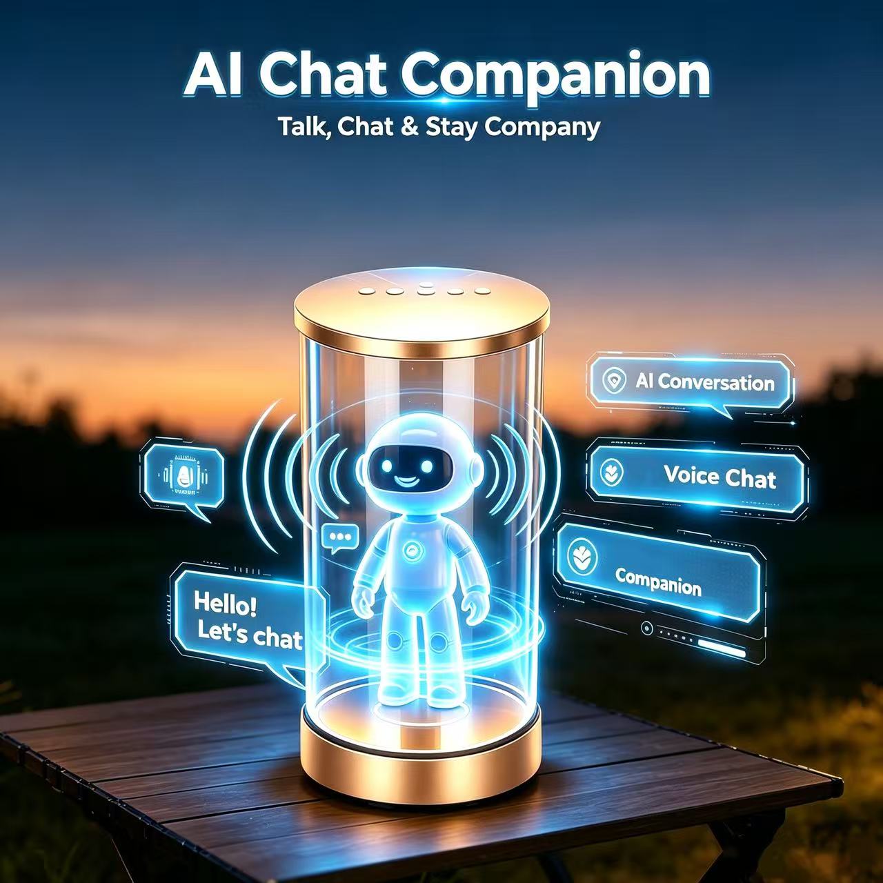  Al HoloBox Holographic Al Companion Smart Device for Digital Collectibles Chat 